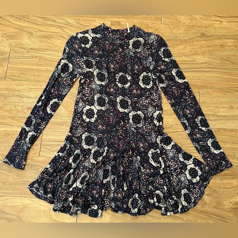 Free People printed dress, size small.